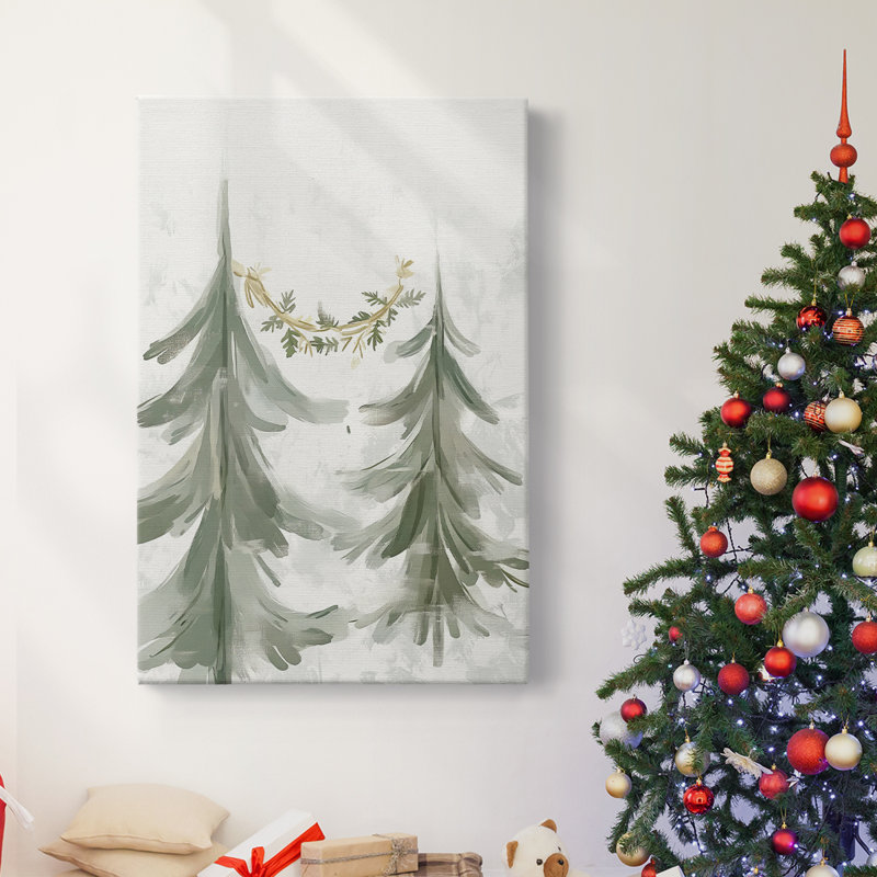 Art des Fêtes de Noël - Toile tendue avec châssis CDI, H 36 po x l 24 po