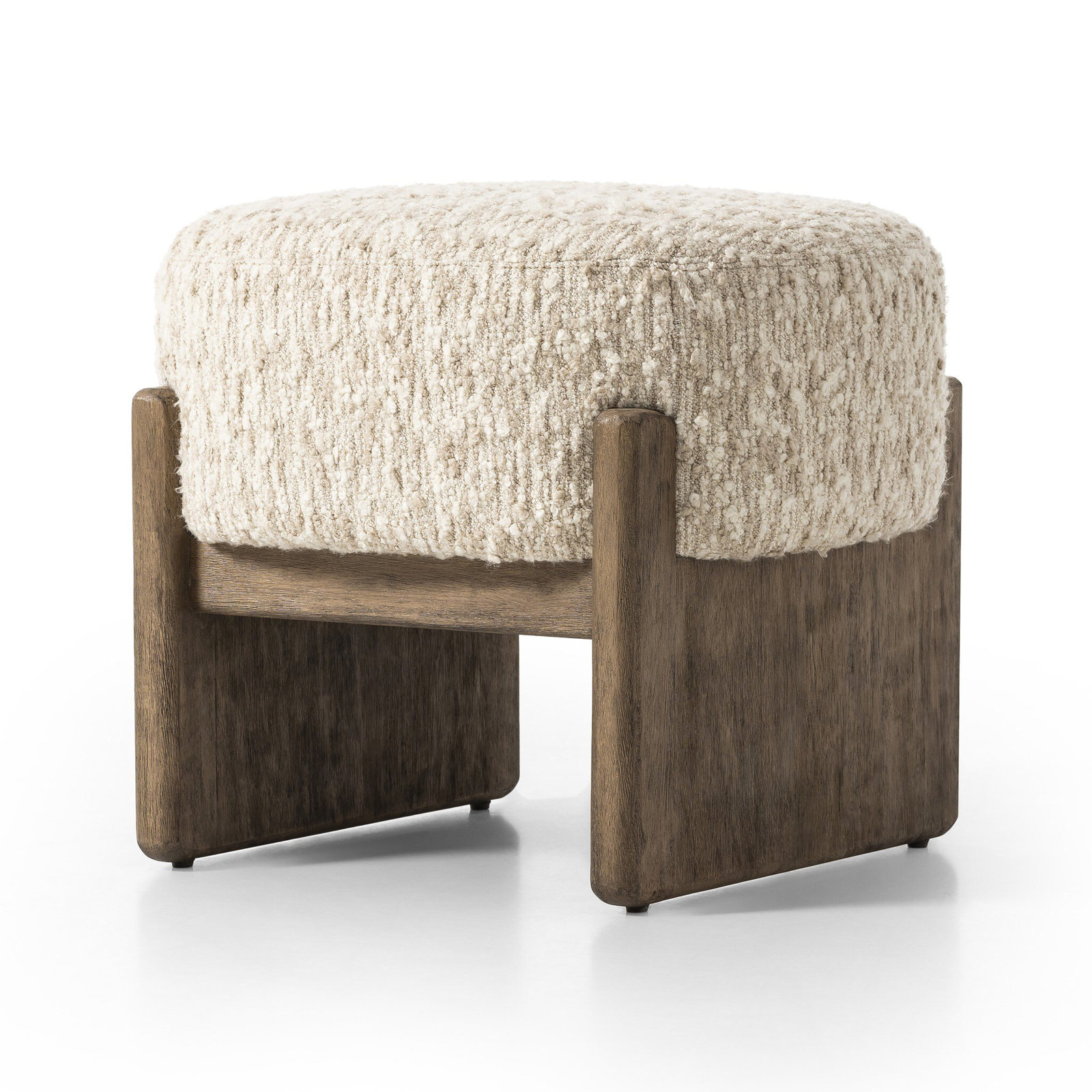 Orlando Accent Stool, Solema Cream, Acrylic