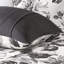 Très grand / très grand lit à imprimé floral - édredon, microfibre douce, 2 taies décoratives et coussins décoratifs, motif floral noir et blanc, lavable à la machine en blanc, pour une chambre élégante