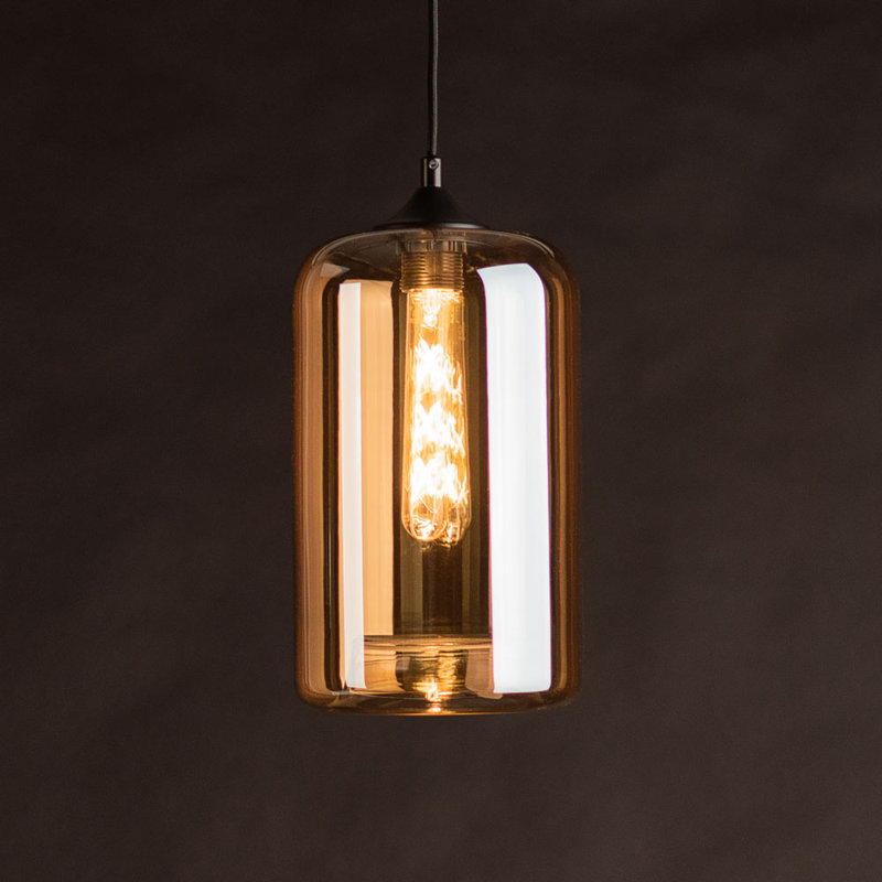 Cruet Multi -Lighted Pendant, Smoke/Amber/Clear, 230cm H x 33cm W x 33cm D