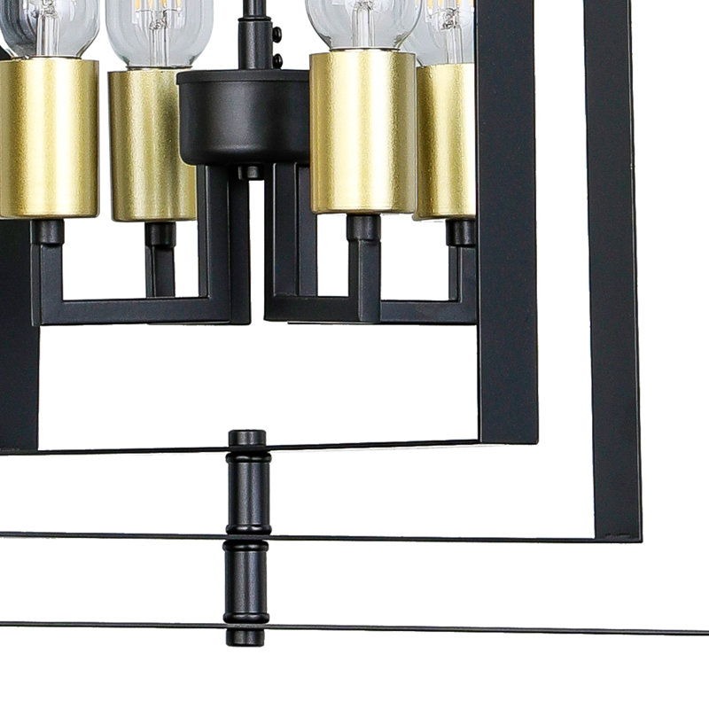 Atavion 4 - Light Dimmable Lantern Square / Rectangle Chandelier