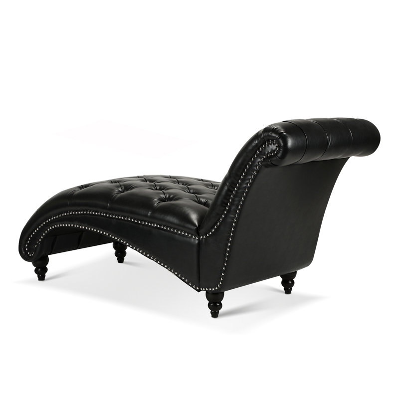 Chaise longue sans accoudoirs touffetée