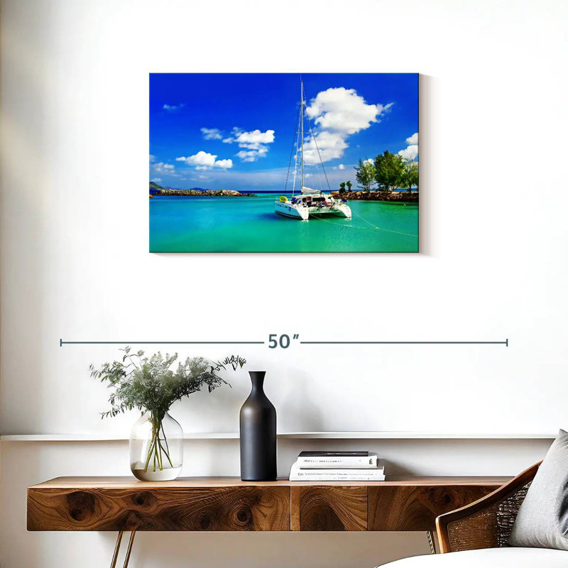 Mehar Yacht aux Maldives, H 20 po x l 30 po
