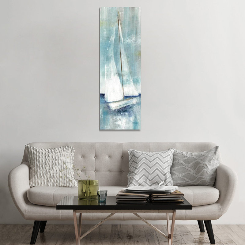 Simply Sailing II by Nan - Panoramic Painting on Canvas, Wrapped Canvas, 152.4 cm H x 50.8 cm W x 1.91 cm D
