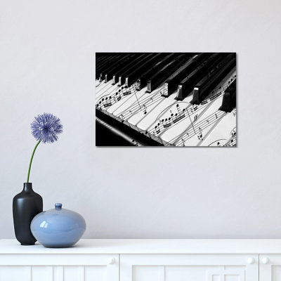 Piano 1 Piece Wrapped Canvas Wall Art