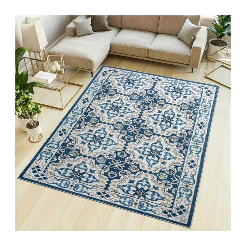 Demiah Abstract Machine Printed Area Rug, Rectangle 40 x 60 cm