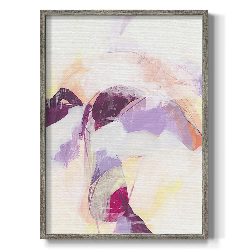 Impression encadrée polaire magenta II - bois massif, H 11 po x l 9 po