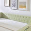 Lit de jour double, lit de jour convertible rembourré avec dossier capitonné, canapé-lit polyvalent 3 en 1 avec lit gigogne escamotable et rangement latéral-133333534