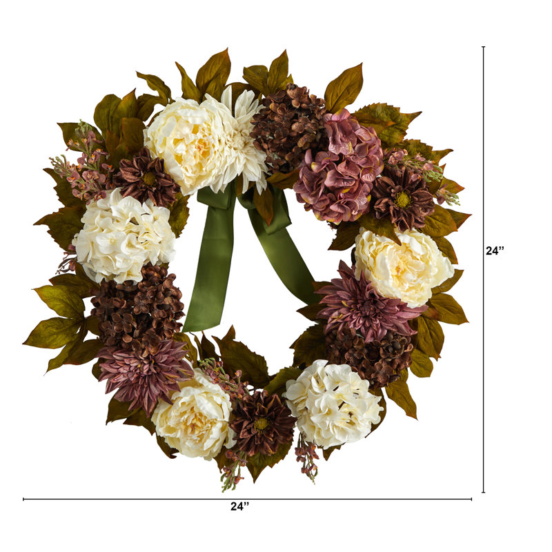 Couronne de 24 po, Blanc
