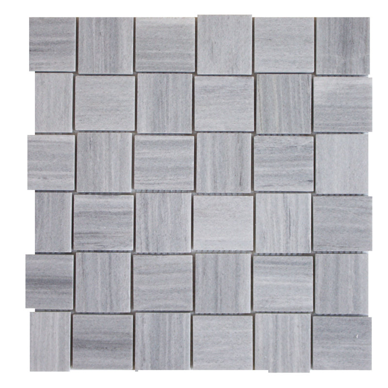 Wickerwork 2" x 2" Marble Grid Mosaic Wall & Floor Tile