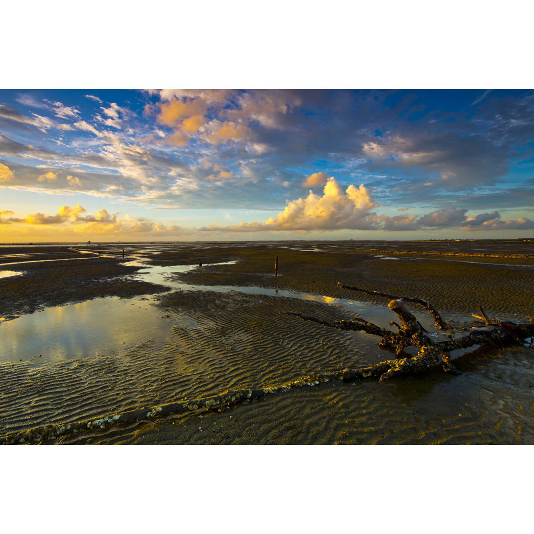 Sonnenuntergang Strand Nanping Insel,Zhanjiang,China von BIHAIBO - Kunstdrucke auf Leinwand ohne Rahmen