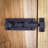 Black Wrought Iron Slide Bolt 3.5" Wide Rustproof Finish Renovators Supply