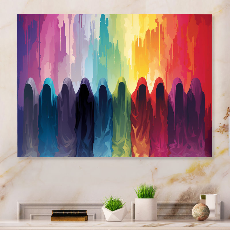Islam Prayer In Unity - Islam Metal Wall Art MT134763, 24" H x 32" W x 1" D