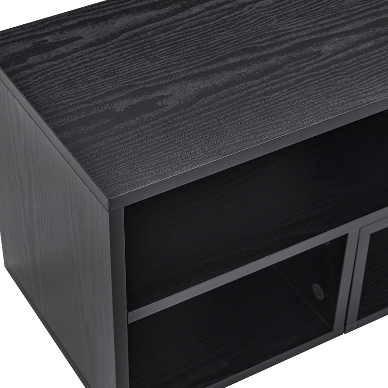 Meuble télé modulaire Freestyle, console multimédia réglable avec compartiments de rangement ouverts, centre de divertissement combinable à volonté pour salon, chambre à coucher, appartement