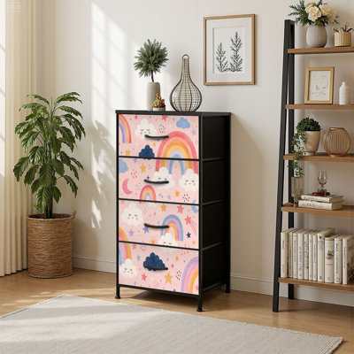 Commode de rangement verticale 4 tiroirs