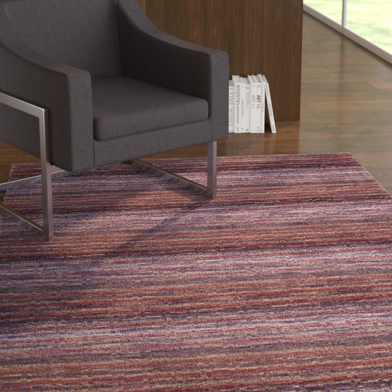 Tapis mauve en laine Keith, Rectangle 4 pi x 6 pi