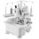 Serger Overlock Sewing Machine, 1250 Stitches Per Minute, 3 and 4 Thread Capability, with LED Light and Strong Suction Feet, Heavy-Duty Metal Frame Sewing Machine for Various Fabrics, White