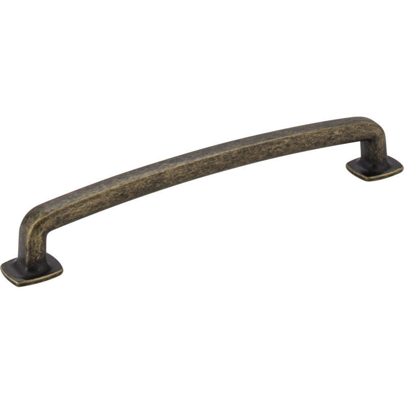 Belcastel I Bar Pull, Distressed Antique Brass, 6 5/16"