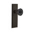 New York Plate with Crystal Black Door Knob-303490763-303490762