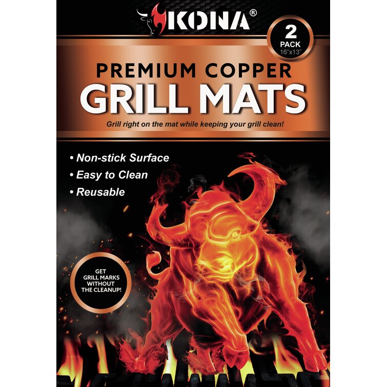 Kona Plastic Non-Stick Dishwasher Safe Grill Grid Mat