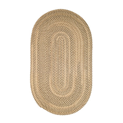 Tapis d'intérieur en laine tissé beige / brun Buswell