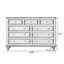 Armoire d'appoint en bois manufacturé noir massif