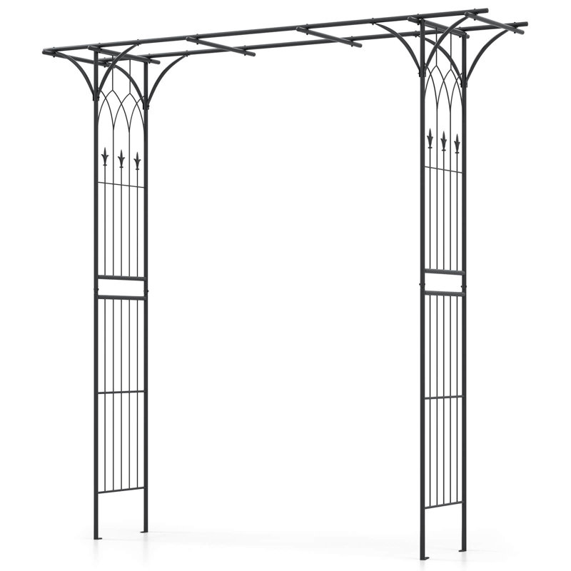 81 W x 20.5 D Metal with Gate and in Black