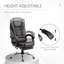 Fauteuil de direction ergonomique à haut dossier, fauteuil d'ordinateur en cuir PU avec repose-pieds rétractable