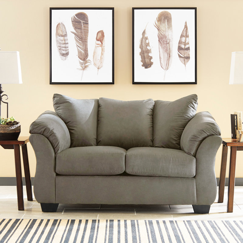 Darcy Pillow Top Arm Sofa, Cobblestone, 37" H x 67" W x 39" D
