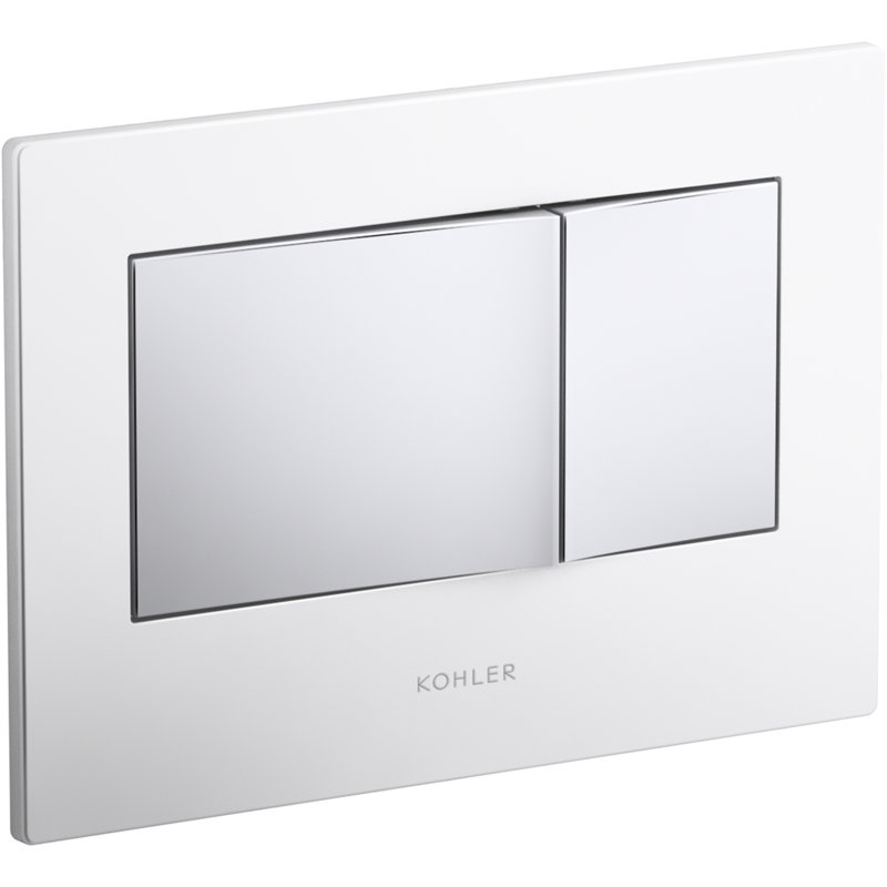 Plaque de commande biseautée pour réservoir encastré 2 x 4 et système de support, Gris clair