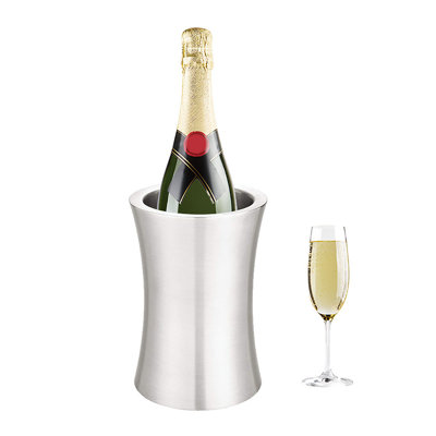 Water Bottle Wine Chiller Bucket - Champagne Bucket - Elegant White Wine Bucket Or Champagne Chiller For All 750 Ml Bottles - Insulated Wine Cooler Bucket To Keep Wine Cold