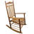 Adult Balcony Porch Rocking Furnishings, Solid Hardwood Built, Comfortable Wide Seat & , Slatted Back, Simple Assembly Procedure, 280lbs Load Capacity, Oak Chair In Wood, Finish, And Armrest For-1018221956