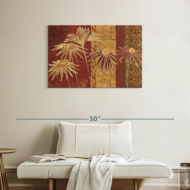 Harnek fleurs sur épices, H 24 po x l 36 po