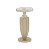 Modern Uptown Glass End Table