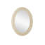 Merriam Oval Bone, Engineered Wood Mirror