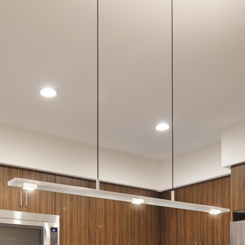 Brevis Linear LED Pendant, Brushed Aluminum, 42", (2700K) Dry Warm White