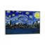 Chicago, Illinois, nuit étoilée, impression d'art graphique-52462493-52462495