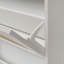 Range-chaussures 2 portes en rotin blanc