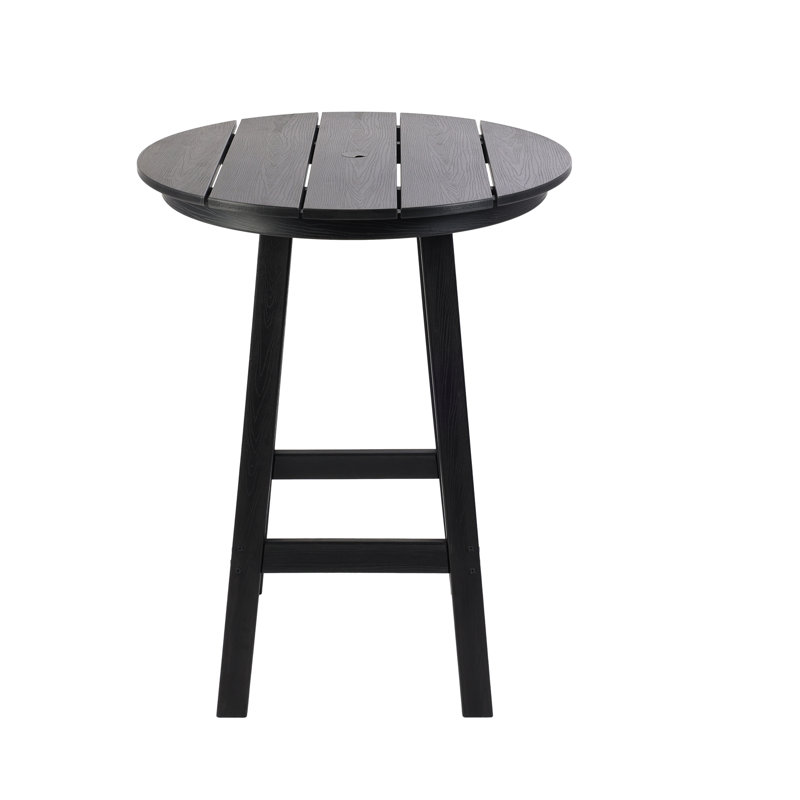 Meira - Table de bar - 32 po rond - noir