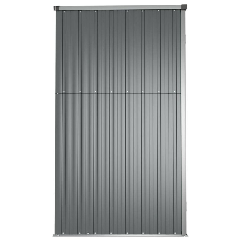 7.38 ft. W x 2.92 ft. D Steel Lean-To Storage Shed, Gray