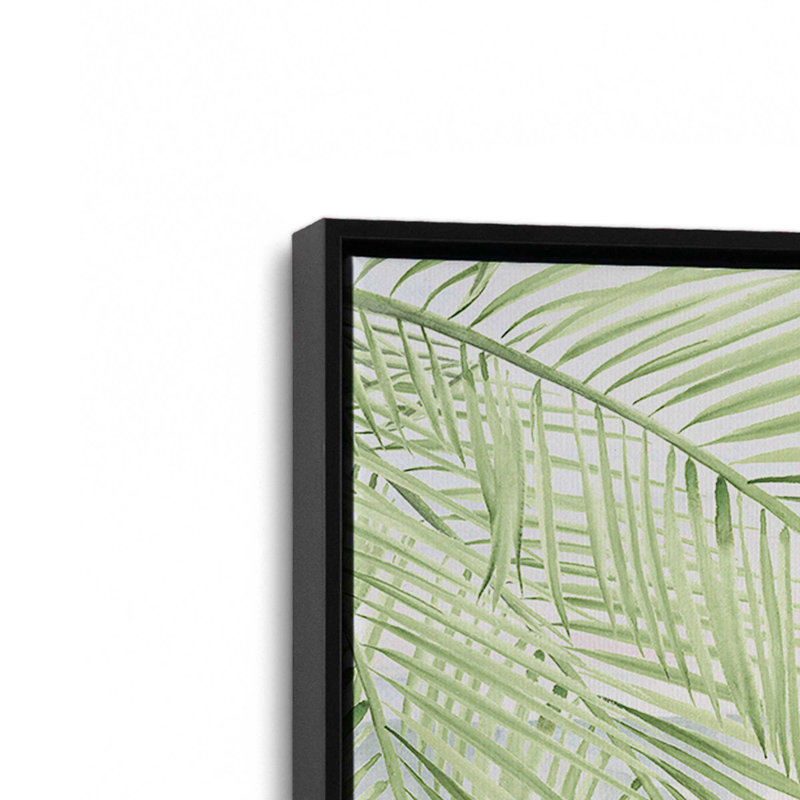 «Holiday Surfboard by the Sea», reproduction sur toile, Cadre flottant noir, H 36,75 po x l 24,75 po