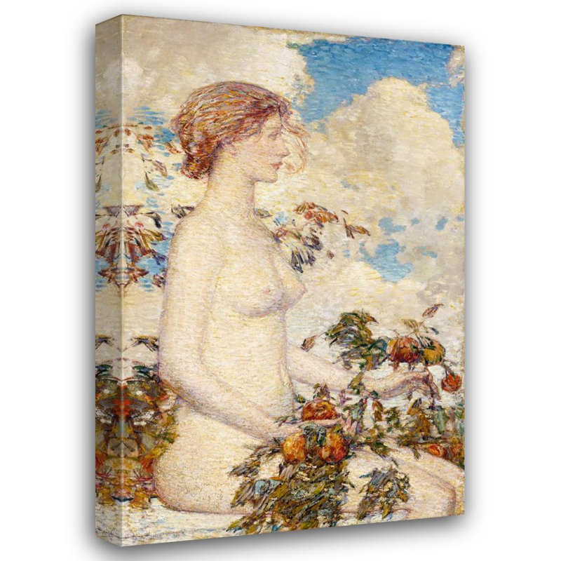 "Pomona" par Childe Hassam - Art sur toile tendue avec châssis, H 18 po x l 14 po