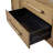 Aurora Sideboard with Metal Base & Power Outlet – Latte Elm Veneer Buffet Cabinet with Storage & Soft Close Doors