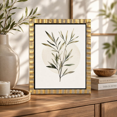 Canvas Floating Picture Frame Distressed Finish Vintage