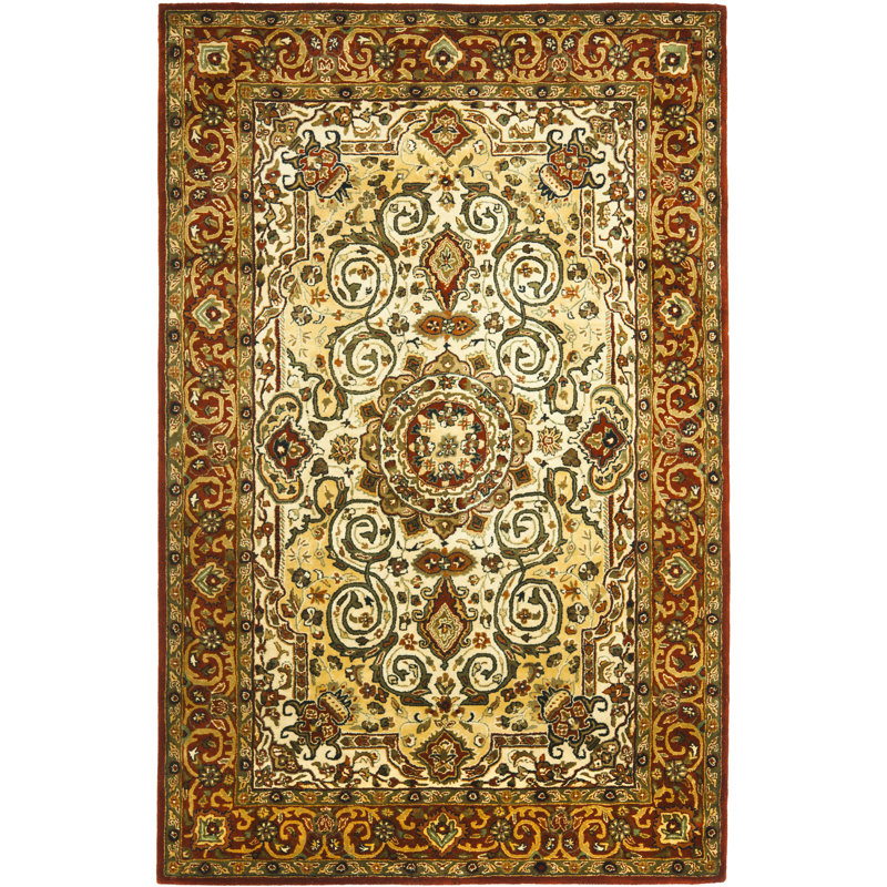 Evie Wool Pile Oriental Rug, Rectangle 7'6" x 9'6"