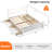 Wood Queen Size Bed Frame With 4 Storage Drawers, Solid Wood Platform Bed With Headboard-1642688432