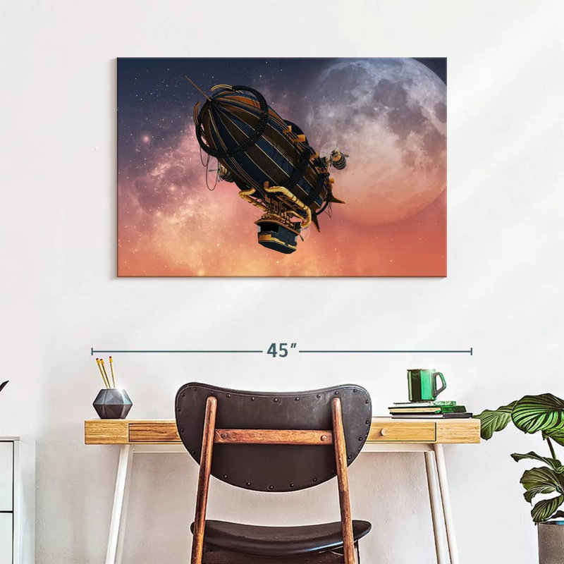 Mehar Steampunk Zeppelin, 26" H x 39" W