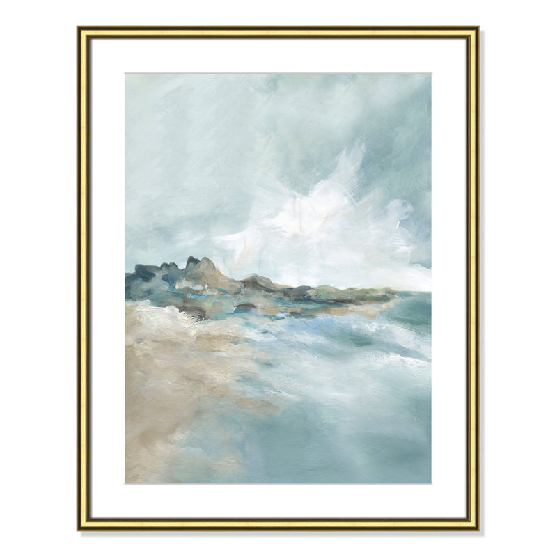 Imprimé Sandpoint par Carol Robinson, 30.75" H x 24.75" W x 0.875" D, Gold Classic Framed Print with Mat