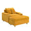 Canapé simple avec coussin et repose-pieds-303559900