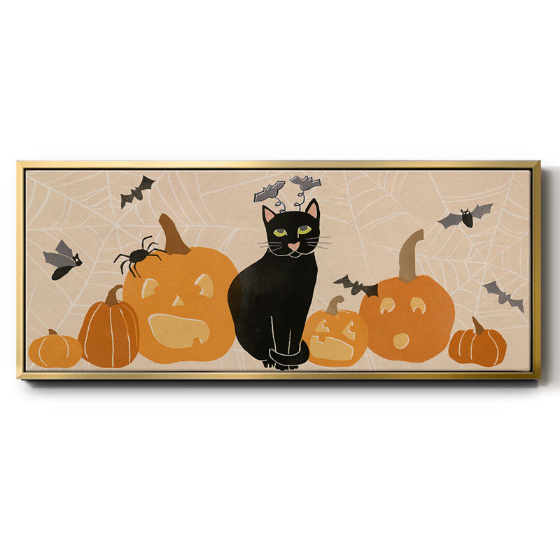 «Pumpkin Patch Cats Collection D», toile encadrée, H 8 po x l 20 po
